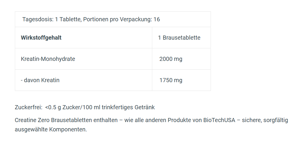 BioTech Creatine Zero